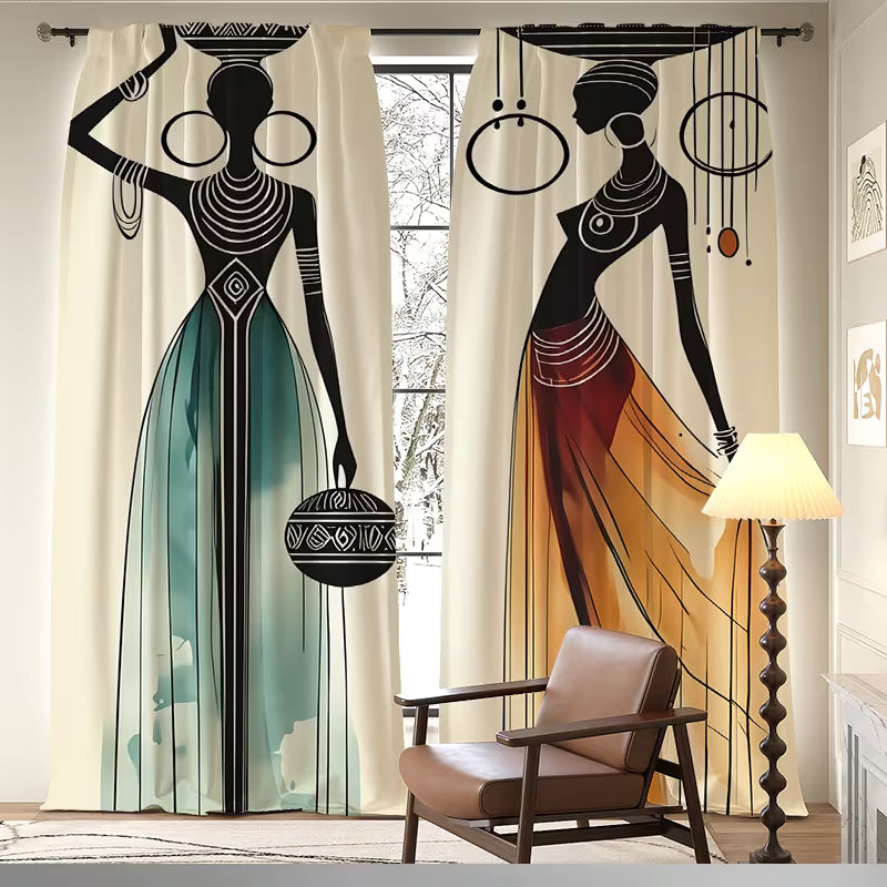 Blackout Curtain Panels African Style