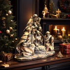 Centro de mesa para Nochebuena/Expositor de iglesia/Decoración clásica de hogar europeo/Regalo navideño cristiano/Obra de arte religiosa de coleccionista