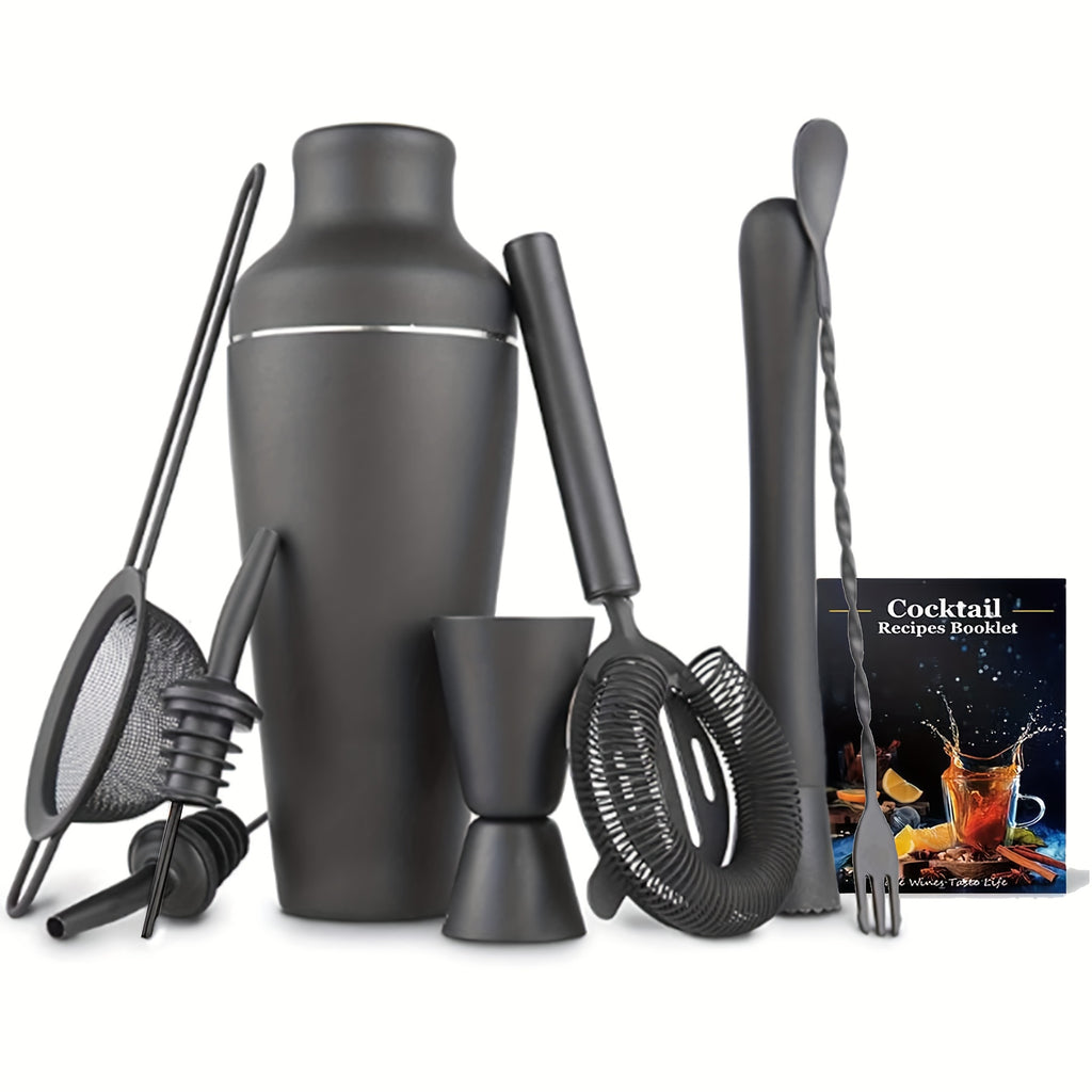 Juego de coctelera parisina negra – Bartender profesional