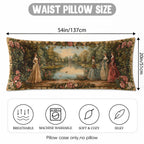 Large Vintage Garden Palace Landscape Cushion Cover