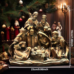 Centro de mesa para Nochebuena/Expositor de iglesia/Decoración clásica de hogar europeo/Regalo navideño cristiano/Obra de arte religiosa de coleccionista