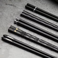 5 Pairs Reusable Food-Grade Chopsticks – Durable Black Plastic