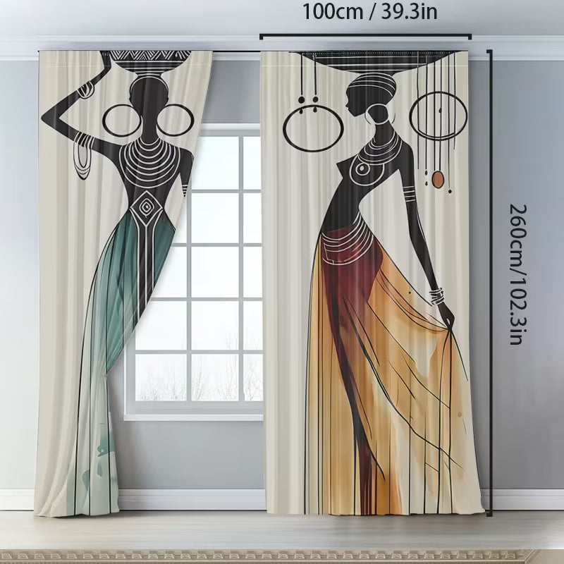 Blackout Curtain Panels African Style