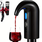 Set de aireador, decantador y dispensador de vino eléctrico mini