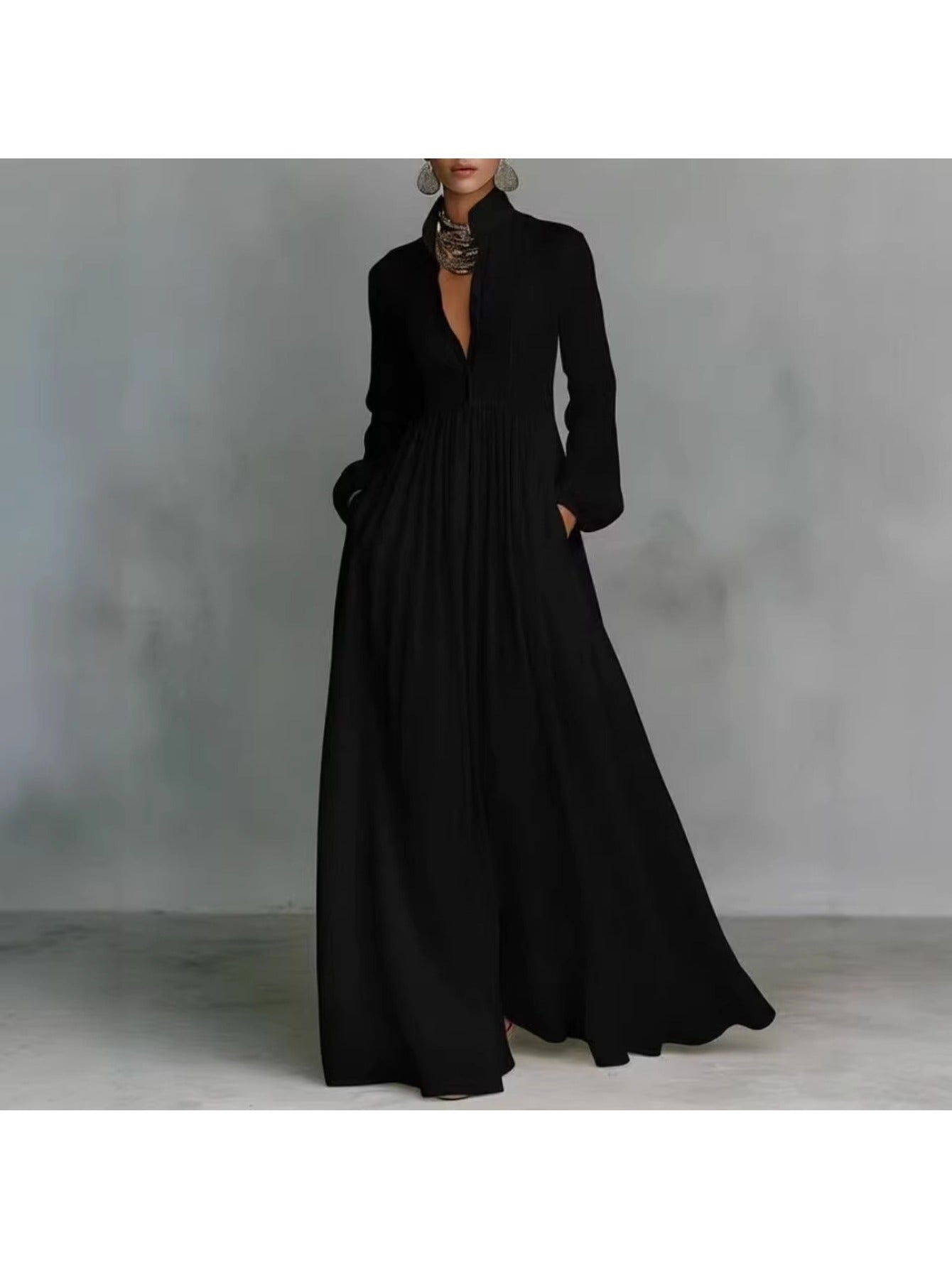 Elegant French Shirt Dress