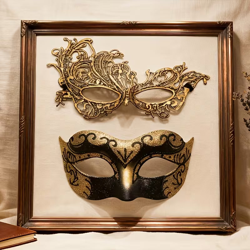 Couple Makeup Ball Mask Set