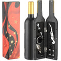 Juego de abrebotellas de acero inoxidable - Kit de herramientas para botellas de vino tinto para botellas grandes