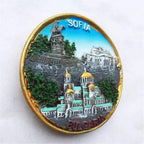 Sofia Bulgaria -handmade magnet, creative home and kitchen (Bulgaria) - World Gifts
