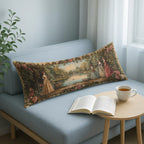 Large Vintage Garden Palace Landscape Cushion Cover