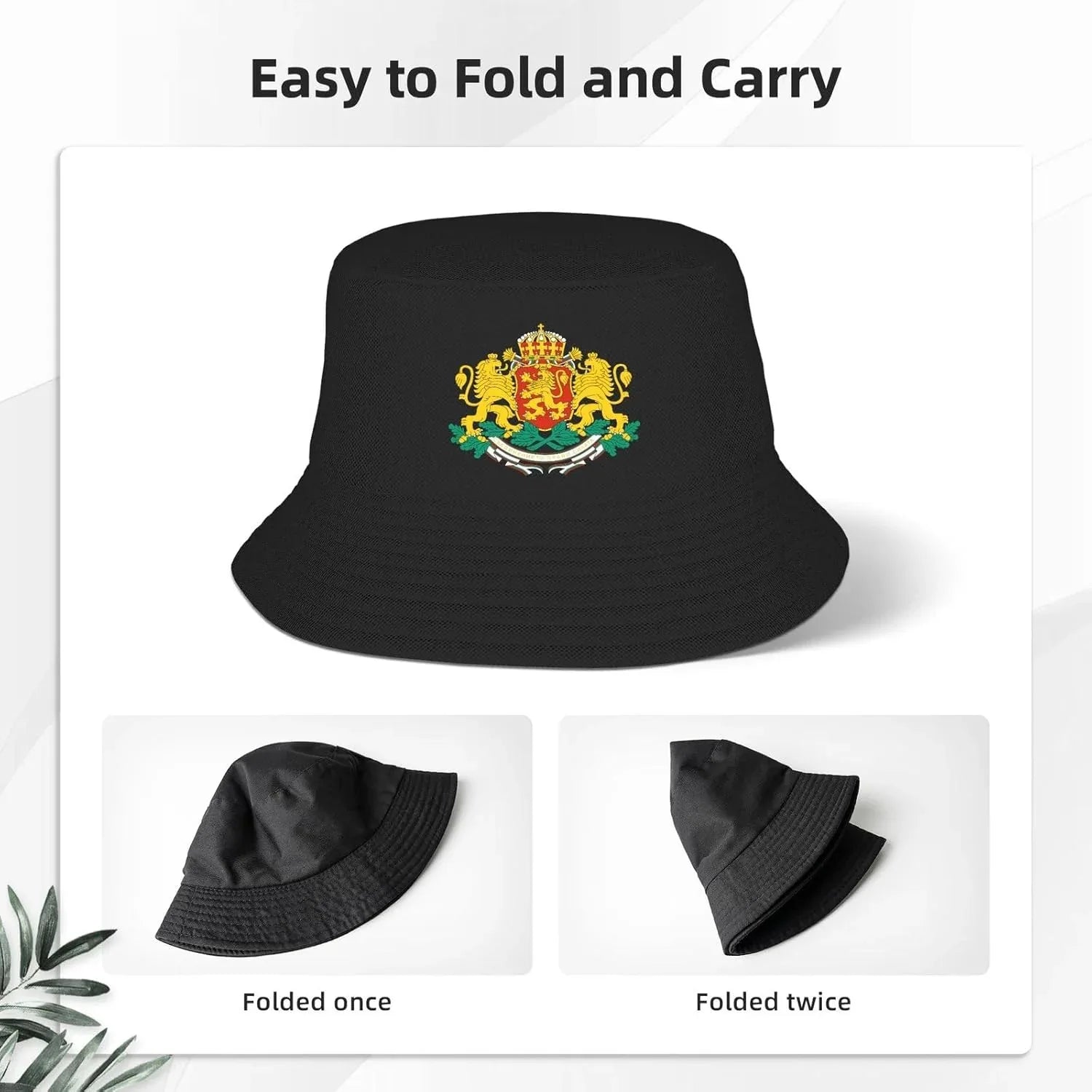 Bulgarian Bucket Hat Coat of arms . - World Gifts
