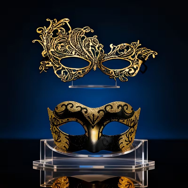 Couple Makeup Ball Mask Set