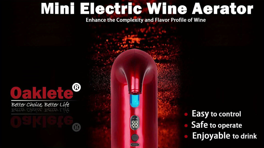 Set de aireador, decantador y dispensador de vino eléctrico mini