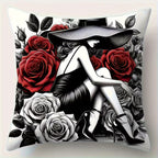 Fronhas de almofada com design de rosas e Mulheres Modernas