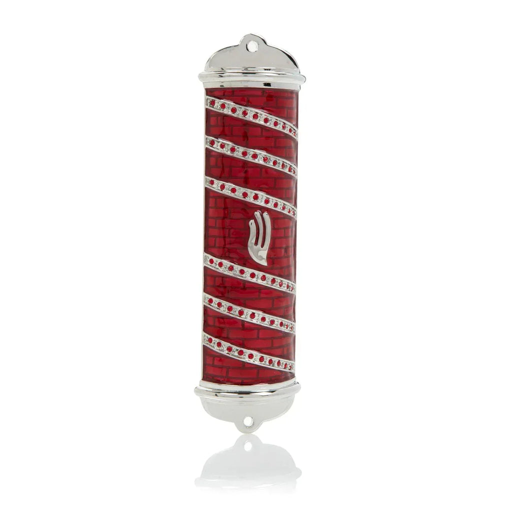 Red Modern Mezuzah - World Gifts