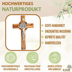 St. Benedict Cross made of olive wood - World Gifts