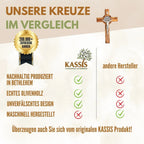 St. Benedict Cross made of olive wood - World Gifts