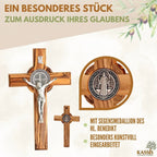 St. Benedict Cross made of olive wood - World Gifts