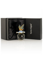 Butterfly sitting on Flower and Crystal - World Gifts