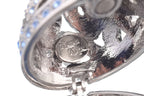 Silver Faberge Egg with Blue Crystals - World Gifts