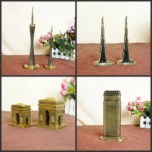 3D Metal World Landmarks Model 🌍