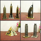 Maqueta 3D de Puntos de Referencia Mundiales de Metal 🌍