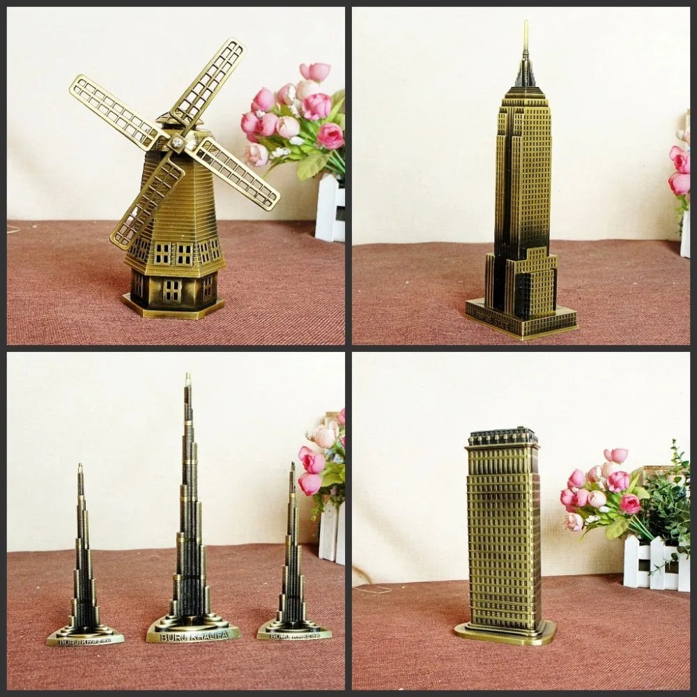 3D Metal World Landmarks Model 🌍