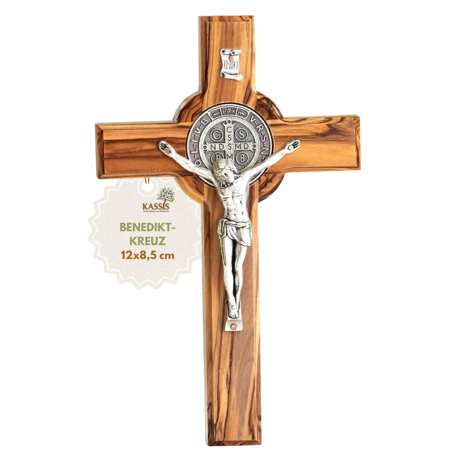 St. Benedict Cross made of olive wood - World Gifts