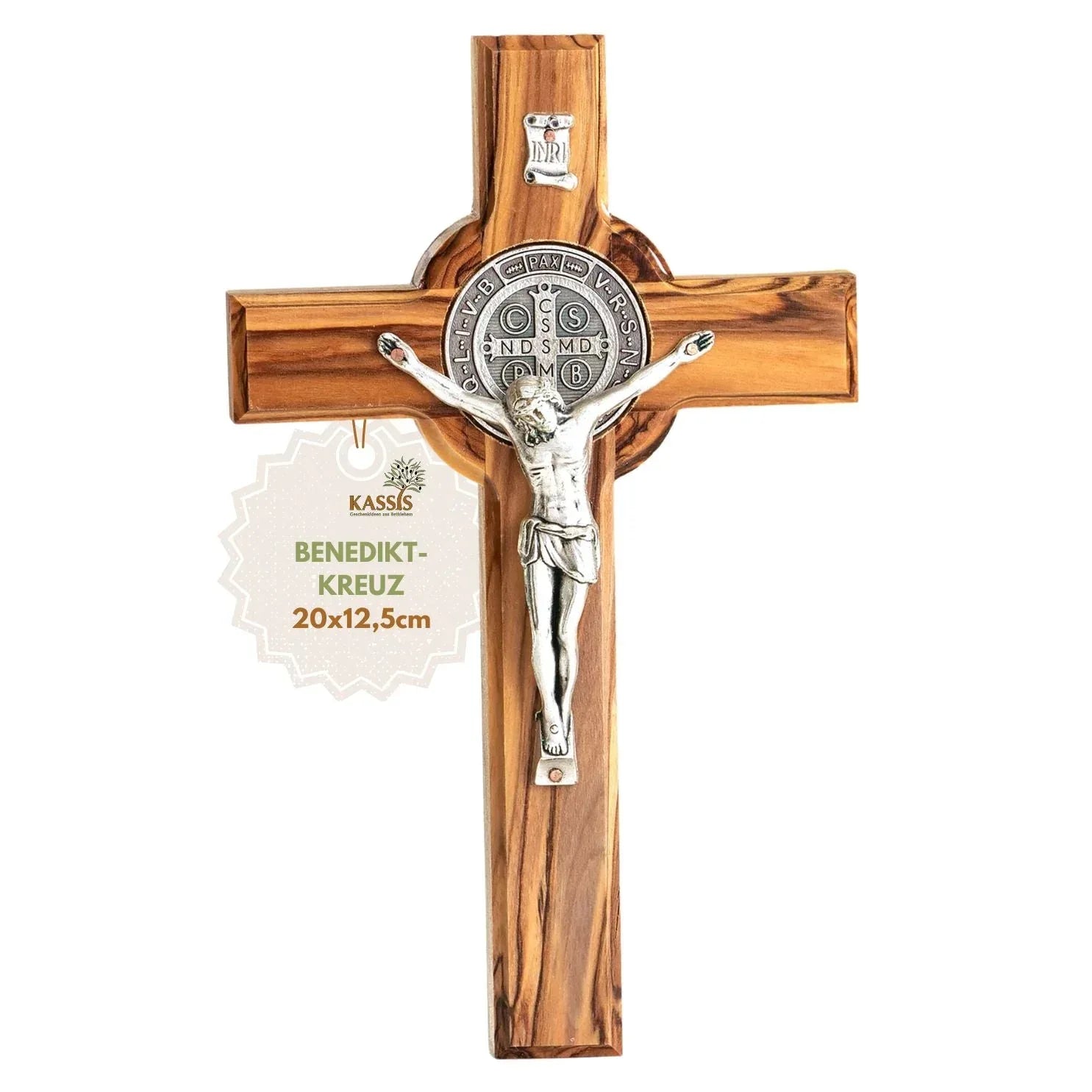 St. Benedict Cross made of olive wood - World Gifts