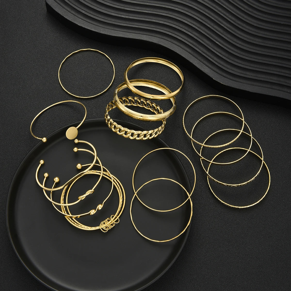 Gold Bracelet Set Boho Chic✨