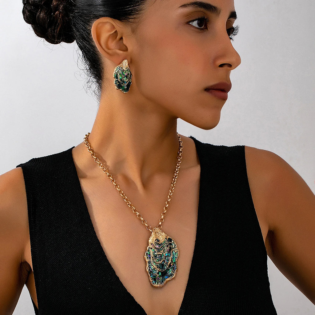 Abalone Shell Jewelry Set ✨ (2PCS)