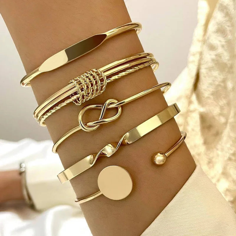 Gold Bracelet Set Boho Chic✨