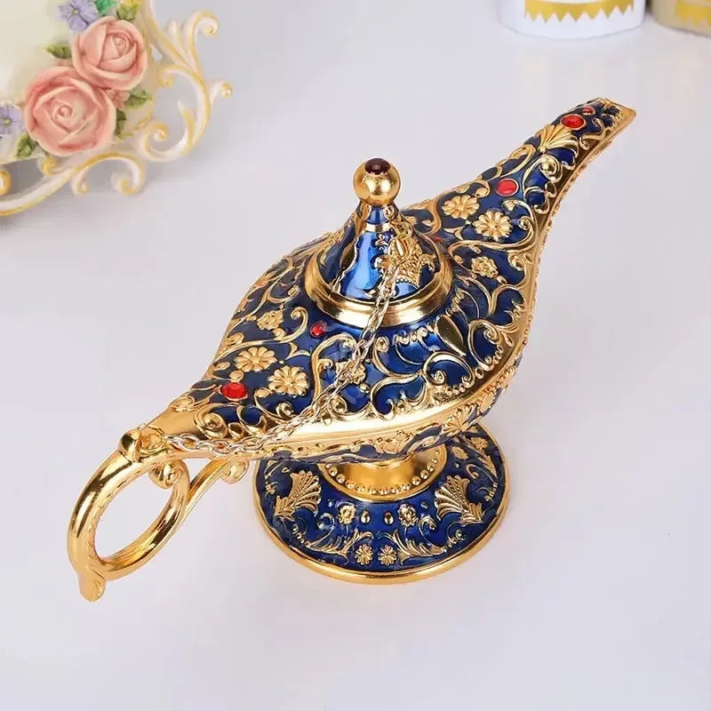 Aladdin Lamp Decorative Ornament Large European Retro Home Decoration Metal Decoration Crafts Holiday Gift - World Gifts
