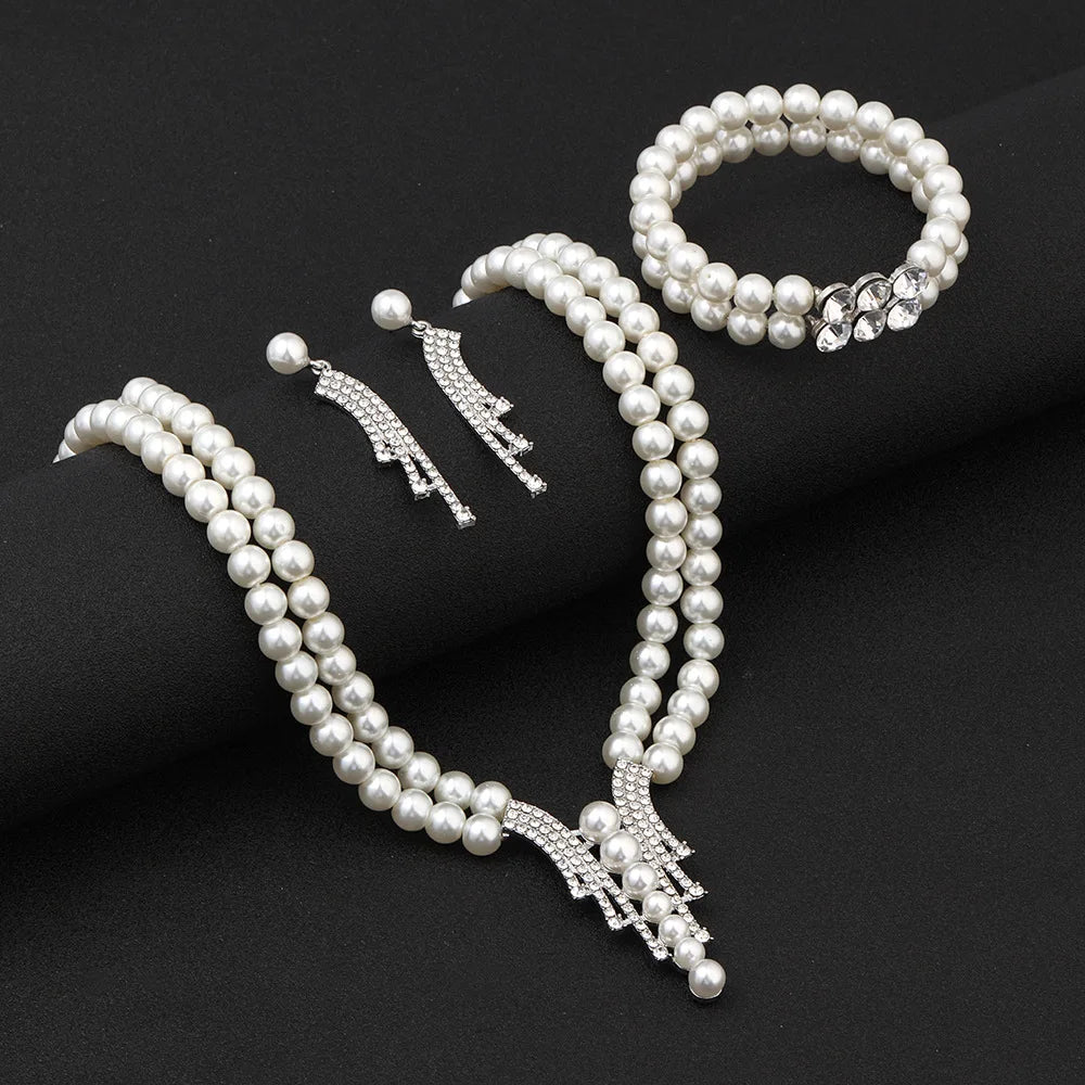 Luxury Pearl Jewelry Set ✨ (3PCS)