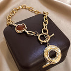 Collar colgante de piedra vintage Flashbuy ✨