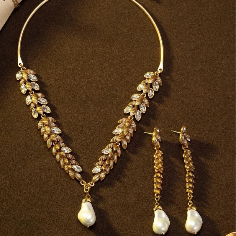 NISHIZAWA Leaf Wheat Earrings ✨