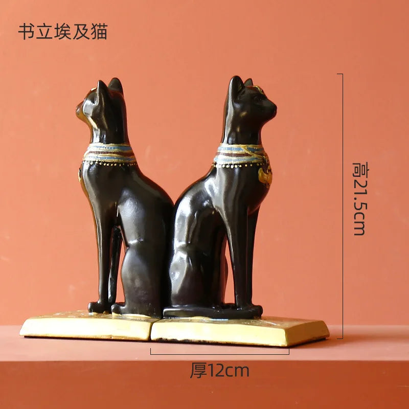 Vintage Egyptian Cat Statue – Goddess Bastet Figurine for Home & Office Decor