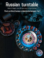 Bar Party Shot Glass Roulette – 16-Shot Turntable Drinking Game for Beer & Spirits