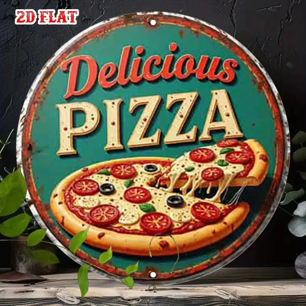 BBQ Party 2D Flat Tin Sign – 8"x8" 🍖