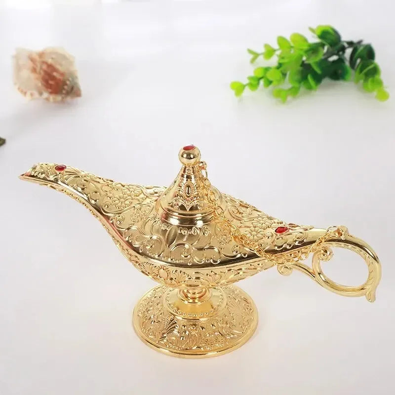 Aladdin Lamp Decorative Ornament Large European Retro Home Decoration Metal Decoration Crafts Holiday Gift - World Gifts
