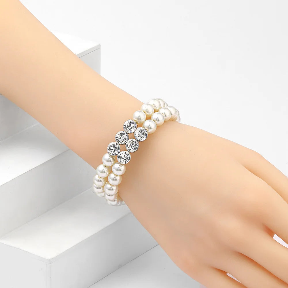 Juego de Joyas de Perlas de Lujo ✨ (3 piezas)