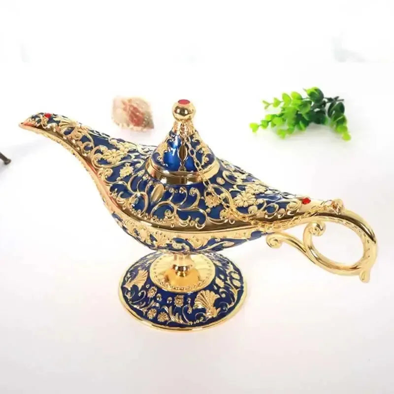 Aladdin Lamp Decorative Ornament Large European Retro Home Decoration Metal Decoration Crafts Holiday Gift - World Gifts