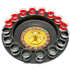 Bar Party Shot Glass Roulette – 16-Shot Turntable Drinking Game for Beer & Spirits