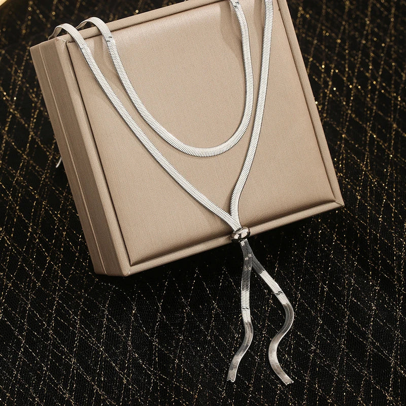 Stainless Steel Snake Chain Choker ✨