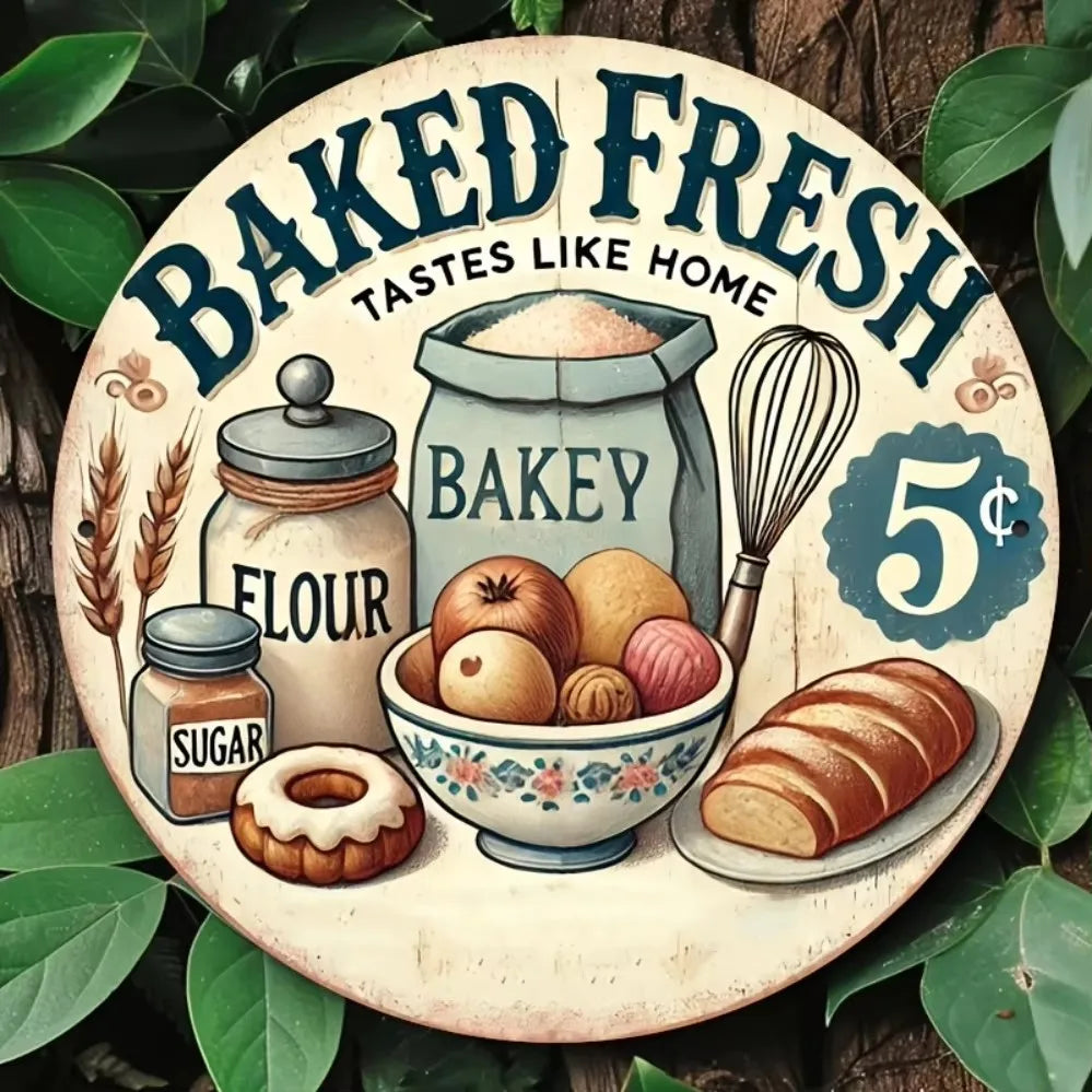 BBQ Party 2D Flat Tin Sign – 8"x8" 🍖