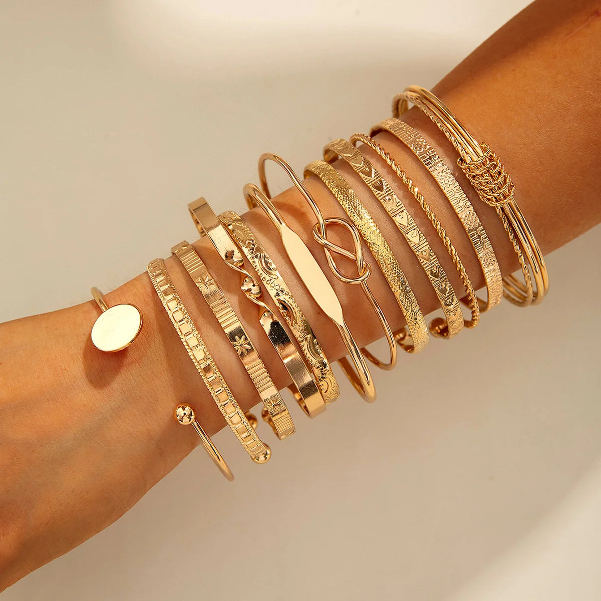 Gold Bracelet Set Boho Chic✨