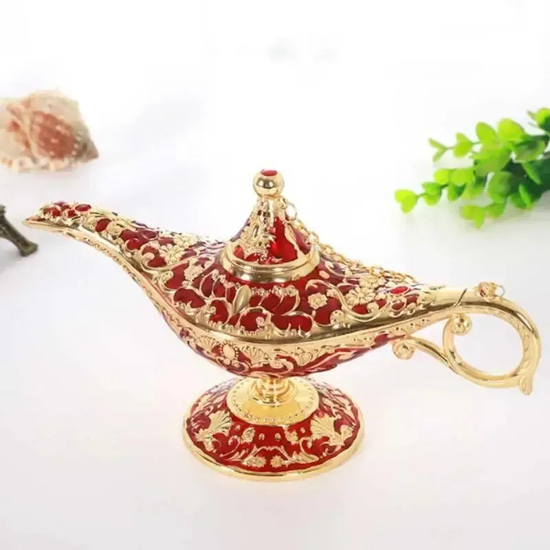 Aladdin Lamp Decorative Ornament Large European Retro Home Decoration Metal Decoration Crafts Holiday Gift - World Gifts