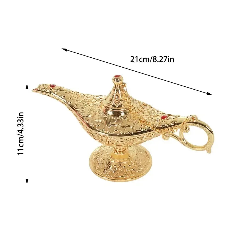 Aladdin Lamp Decorative Ornament Large European Retro Home Decoration Metal Decoration Crafts Holiday Gift - World Gifts