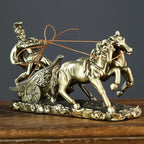 1 unidad de escultura de caballero de caballería romana