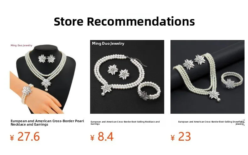 Luxury Pearl Jewelry Set ✨ (3PCS)