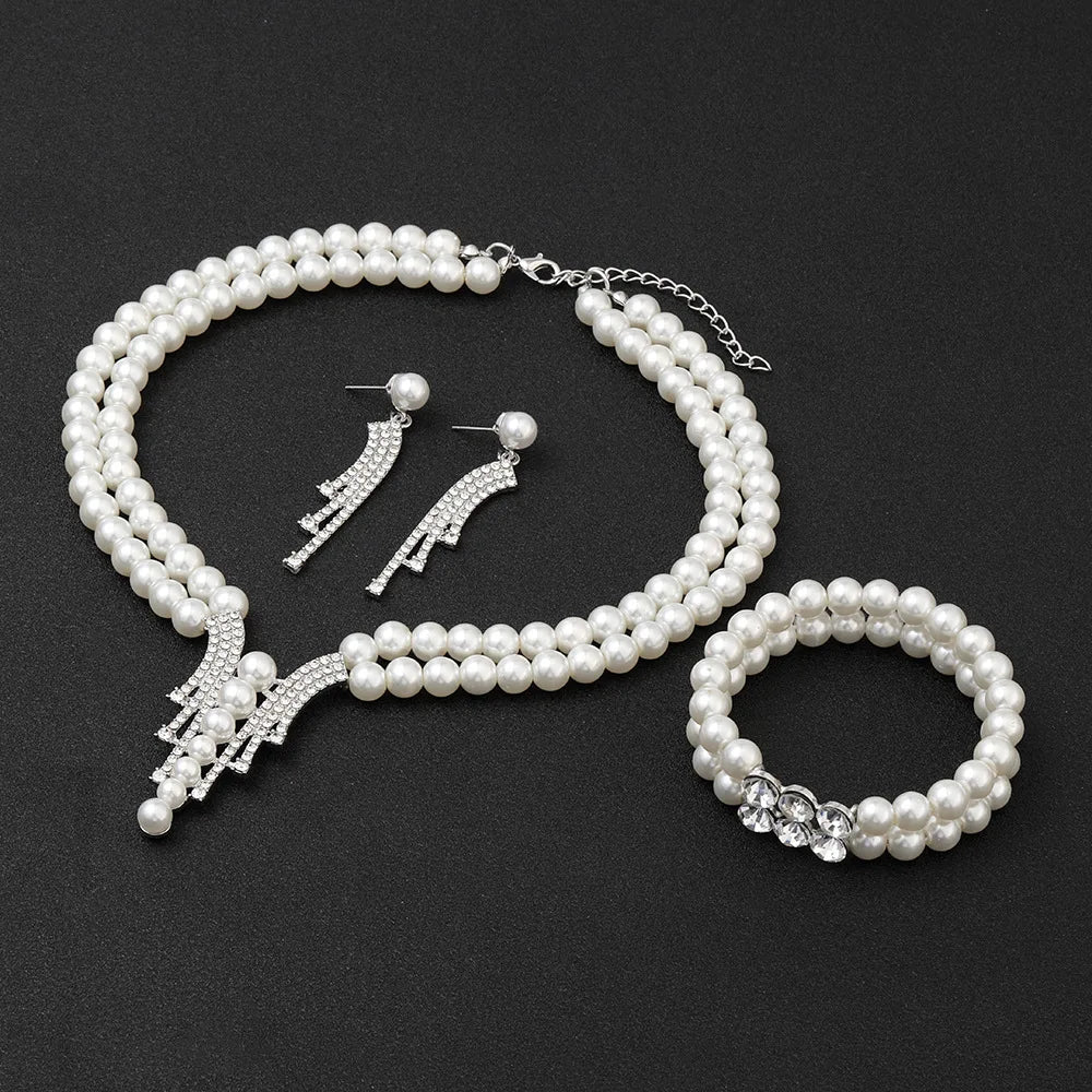 Luxury Pearl Jewelry Set ✨ (3PCS)